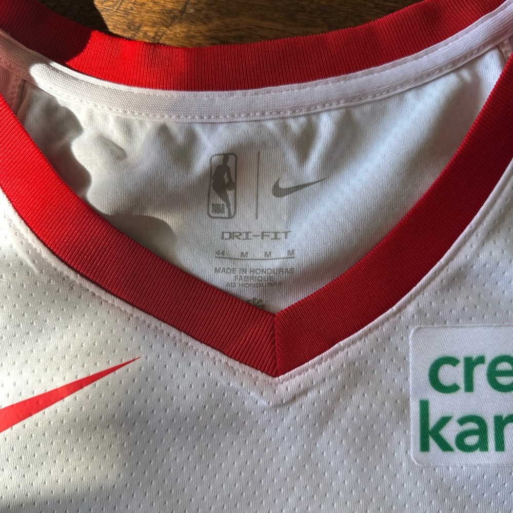 Nike Red and White Dri-FIT Jersey